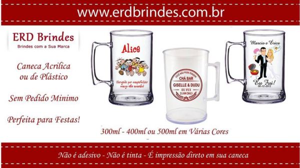 Caneca de Acrilico
